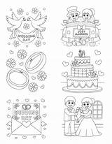 Free Printable Coloring Sheet Wedding Pages sketch template