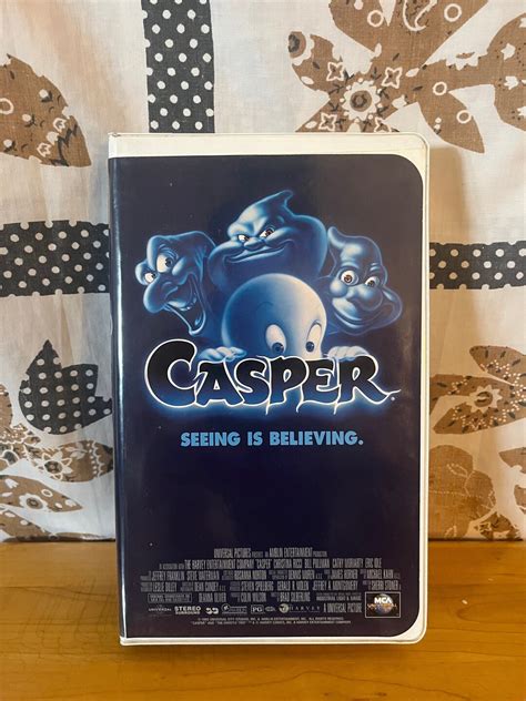 Casper VHS Movie 1995 Original Vintage Film, RARE, Casper the Friendly Ghost, Kids Classics ...