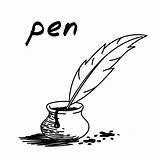 Quill Coloring Pages sketch template