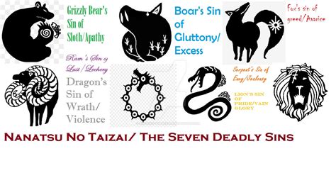 seven deadly sins colors and animals - Twila Stackhouse