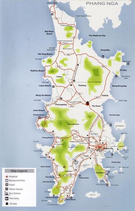 Phuket Island Map