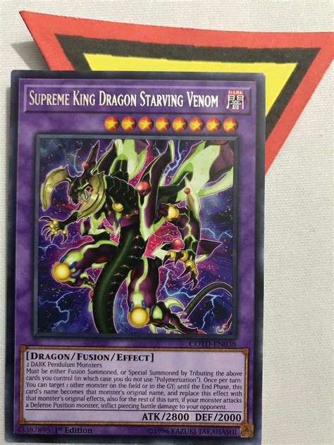 Supreme King Dragon Starving Venom - RARE - COTD-EN038 — Transcend Cards