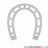 Horseshoe Coloring Pages sketch template