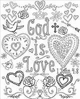 Encouraging Bible Verses Coloring Pages sketch template