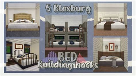 Bloxburg: 5 Bed Building Hacks | Lookea | Roblox | Blocksburg room ideas , Custom bed frame, Day ...