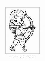 Printable Archery Coloring Sheet · InkPx sketch template