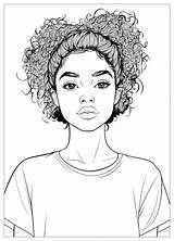 Black Girl Coloring Pages  In Beauty Diversity And sketch template