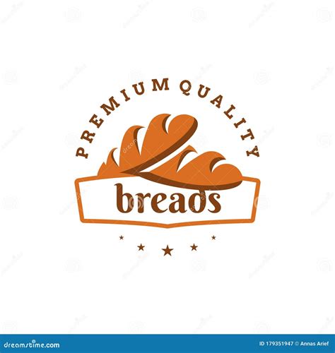 Bread Shop Logo. Round Linear Of Bread House Cartoon Vector | CartoonDealer.com #164959851