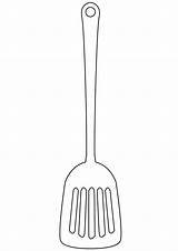 Shape Of Spatula  Free Printable Papercraft Templates sketch template