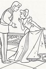 ️Cinderella And Prince Coloring Page Free Download Gambrco sketch template
