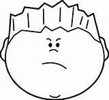 Angry Boy Face Coloring Page  Wecoloringpagecom sketch template