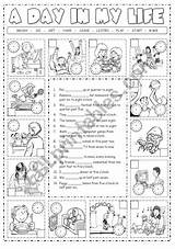 Daily Routines  ESL worksheet By Alenka sketch template