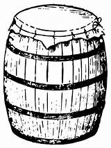Vintage Simple Wooden Barrel coloring Page  ColouringPages sketch template