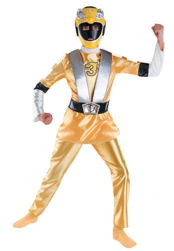 Deluxe Yellow Power Ranger Costume JumpsuitBelt BuckleMaskTransform into Summer from the Power ...