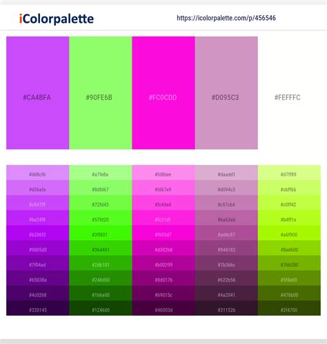 1 Latest Color Schemes with Fuchsia And Ivory Color tone combinations | 2023 | iColorpalette