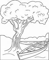 Printable Canoe Coloring Page For Kids  Home sketch template