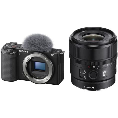 Sony ZV-E10 Mirrorless Camera with 15mm f/1.4 G Lens B&H Photo