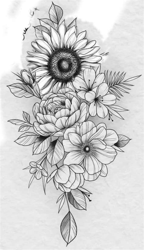 Flowers in 2023 | Flower tattoo drawings, Floral tattoo sleeve, Floral ...