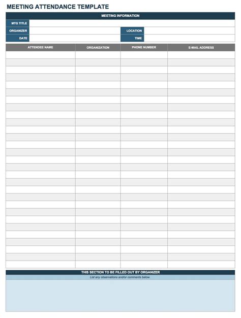 10+ Attendance List Templates | Free Word, Excel & PDF Formats, Samples ...