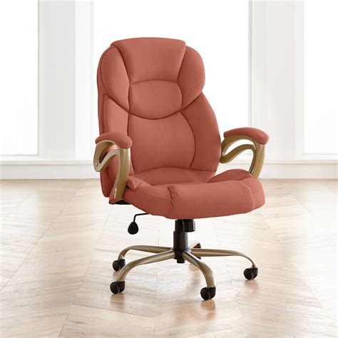 Extra Wide Memory Foam Office Chair | Office Chairs | Brylane Home