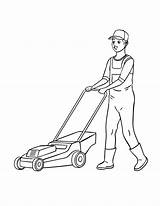 Lawn Mower Isolated Coloring Page For Kids 12697840 Vector Art At Vecteezy sketch template