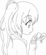 Anime Wolf Girl Coloring Pages At GetColoringscom  Free Printable sketch template