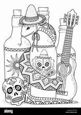 Mexican Art Coloring Pages sketch template