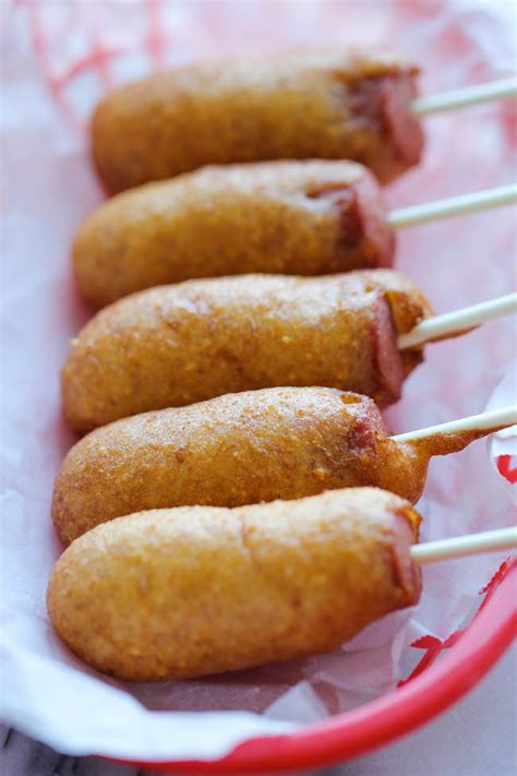 Easy Homemade Mini Corn Dogs - Damn Delicious