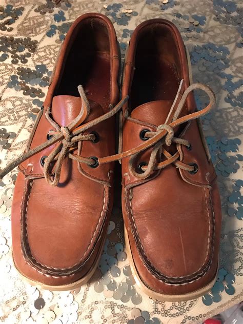 Vintage Docksiders Shoes. Sebago Docksiders Boat Shoes. Sebago Brown ...