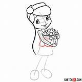 How To draw Blueberry Muffin  Sketchok Easy Drawing Guides sketch template