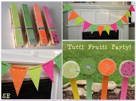 Get the whole TUTTI FRUTTI party set here! This party set includes... *Banner~ featuring orange ...