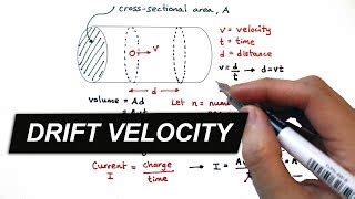 Drift Velocity Derivation - A Level Physics | Doovi