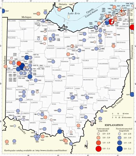 Earthquake Map Ohio | secretmuseum