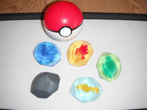 Pokemon Evolution Stones - Generation I (view 2) by ChinookCrafts on ...