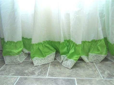 Lime Green Curtain Ruffle Curtain Panel Tie Back Curtain | Etsy | Lime ...