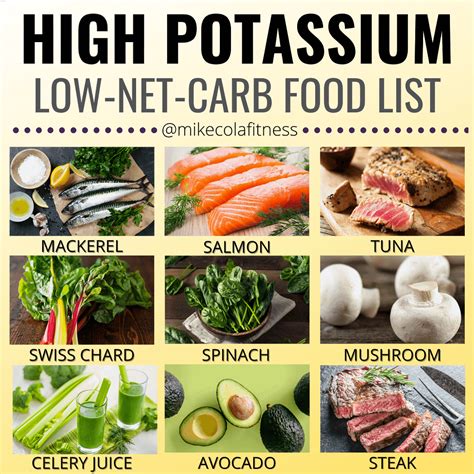High Potassium Foods List, Low Potassium Recipes, High Carb Foods, Magnesium Foods, No Carb Food ...