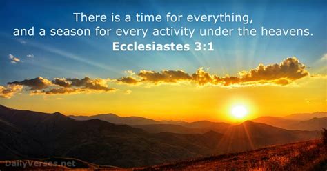 Ecclesiastes 3:1 - Bible verse - DailyVerses.net