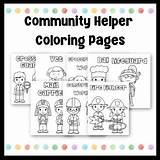Community Helpers  Jobs Coloring Pages TPT sketch template