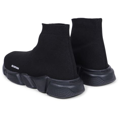 Balenciaga All Black Knit Sock Sneakers - BAMBINIFASHION.COM