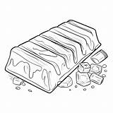 Chocolate bar coloring Page – Coloring Corner sketch template