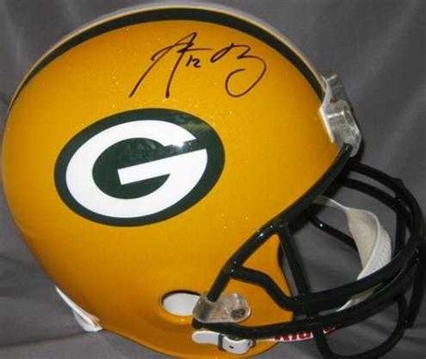 Aaron Rodgers autographed Green Bay Packers Helmet (Full Size)