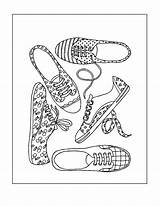 Shoes Coloring Pages – Printable FREE sketch template