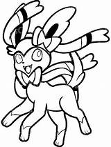 Pokemon Sylveon Coloring Pages sketch template