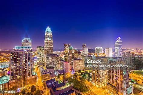 Charlotte Uptown Skyline Stock Photo - Download Image Now - Charlotte - North Carolina, North ...