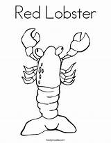 Red Lobster Coloring Page  Twisty Noodle sketch template