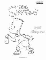 Bart Simpson  The Simpsons Coloring Page Super Fun sketch template