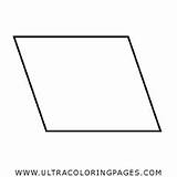 Shapes Trapezoid Parallelogram Coloring Clip Template Math Color  sketch template