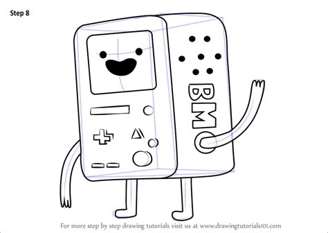 How to Draw BMO from Adventure Time (Adventure Time) Step by Step | DrawingTutorials101.com