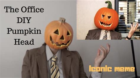 THE OFFICE DIY PUMPKIN HEAD COSTUME - YouTube