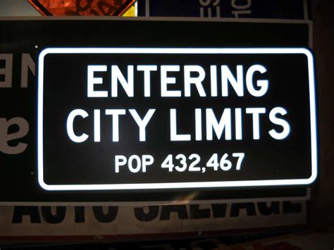 "City Limits" Sign in Signage